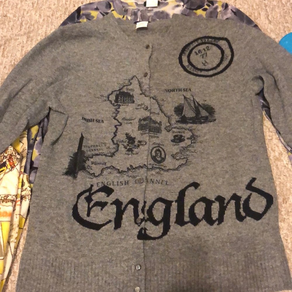 J.Crew England Wool Cashmere Cardigan